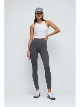 No Matter What - Dark Grey Wick Sports Tights