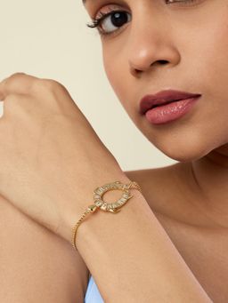 Isharya - Koorma 18Kt Gold Plated Cuff Bracelet