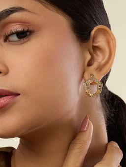 Isharya - Kachua 18Kt Gold Plated Drop Earrings