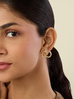 Isharya - Khargosha Stone 18Kt Gold Plated Earrings
