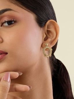Isharya - Kurma 18Kt Gold Plated Drop Earrings