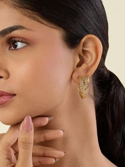 Isharya - Aevy Triple 18Kt Gold Plated Hoops Earrings