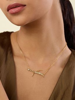 Isharya - Hamsi 18Kt Gold Plated Pendant Necklace