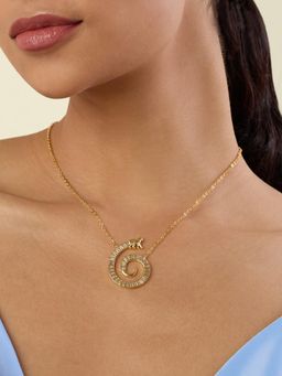 Isharya - Vaanar 18Kt Gold Plated Pendant Necklace
