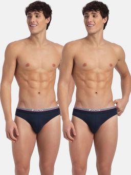 Jockey - US49 Men Super Combed Cotton Solid Brief - New Navy (Pack of 2)