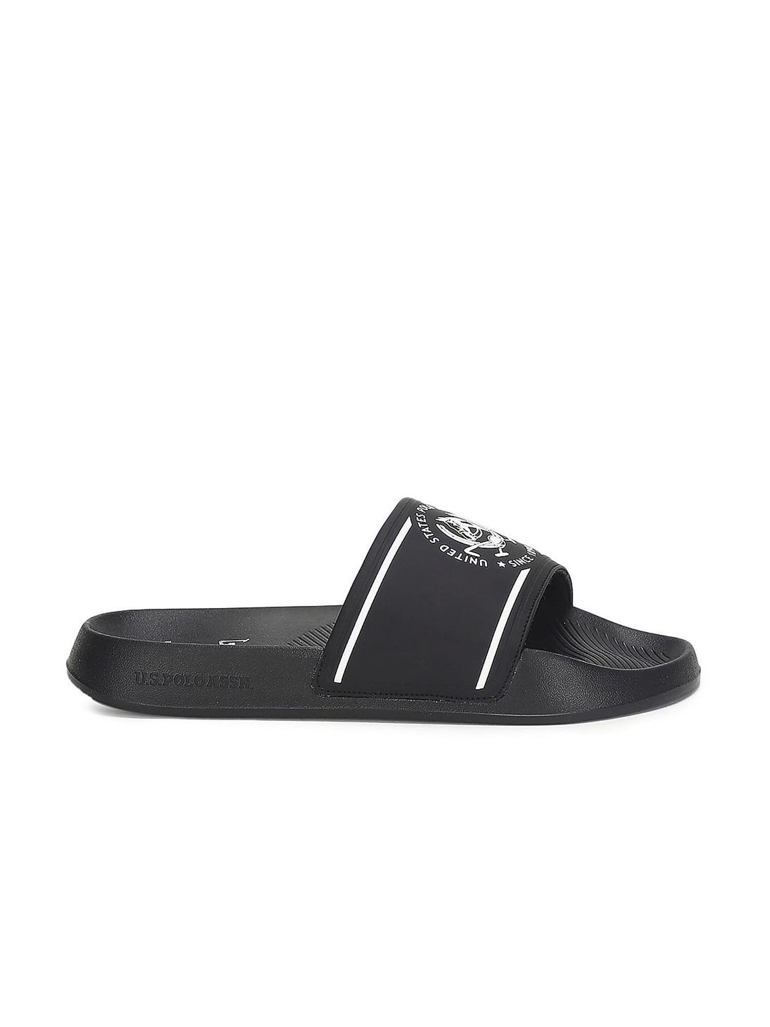 Buy U.S. POLO ASSN. Men Zane 5.0 Black Slider (UK 10) Online