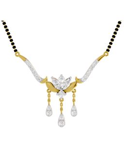 Sparkles - Lab Grown Diamond 1.34Ct Marquise and Diamond Mangalsutra 14K Yellow Gold