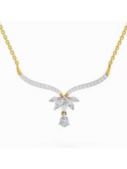 Sparkles - Lab Grown Diamond 1.42Ct Lotus Bloom Mangalsutra 14K Yellow Gold