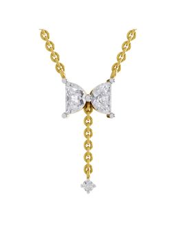 Sparkles - Lab Grown Diamond 1.03Ct Halfmoon Shape Celeste Drop Pendant Necklace 14K Yellow Gold