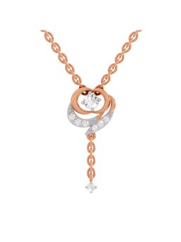 Sparkles - Lab Grown Diamond Igi Certified 0.19Ct Infinity Drop Pendant 14K Rose Gold