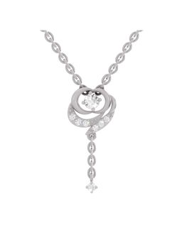 Sparkles - Lab Grown Diamond Igi Certified 0.19Ct Infinity Drop Pendant 14K White Gold
