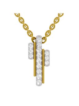 Sparkles - Lab Grown Diamond Igi Certified 0.23Ct Skyline Pendant 14K Yellow Gold