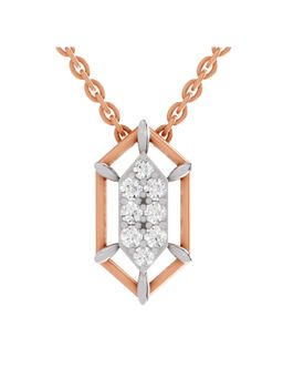 Sparkles - Lab Grown Diamond Igi Certified 0.29Ct Pendant 14K Rose Gold