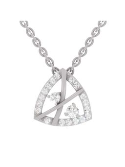 Sparkles - Lab Grown Diamond Igi Certified 0.29Ct Trinity Spark Pendant 14K White Gold