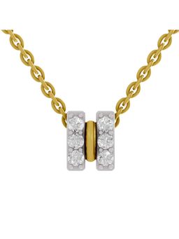 Sparkles - Lab Grown Diamond Igi Certified 0.23Ct Twogether Pendant 14K Yellow Gold