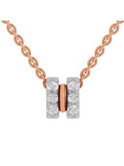 Sparkles - Lab Grown Diamond Igi Certified 0.23Ct Twogether Pendant 14K Rose Gold