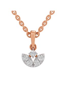 Sparkles - Lab Grown Diamond Igi Certified 0.25Ct Trinity Bloom Pendant 14K Rose Gold