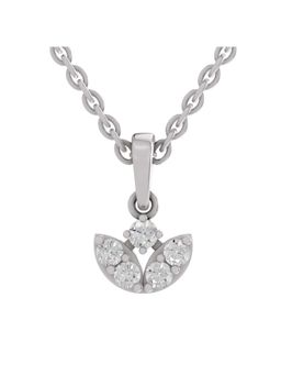 Sparkles - Lab Grown Diamond Igi Certified 0.25Ct Trinity Bloom Pendant 14K White Gold