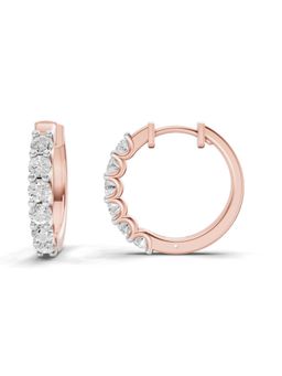 Sparkles - Lab Grown Diamond 1.5Ct Eternal Sparkle Hoop Earrings 14K Rose Gold