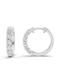 Sparkles - Lab Grown Diamond 1.5Ct Eternal Sparkle Hoop Earrings 14K White Gold