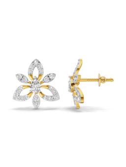 Sparkles - Lab Grown Diamond 0.90Ct Round Fashion Earrings14K Yellow Gold