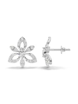 Sparkles - Lab Grown Diamond 0.90Ct Round Fashion Earrings14K White Gold