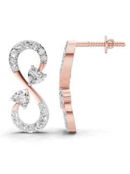 Sparkles - Lab Grown Diamond 1.26Ct Infinity Earrings 14K Rose Gold