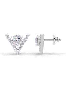 Sparkles - Lab Grown Diamond 1.3Ct V Brilliance Earrings 14K White Gold