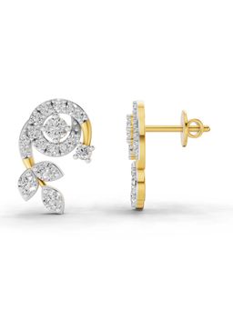 Sparkles - Lab Grown Diamond 1.05Ct Trio Stud Earrings 14K Yellow Gold