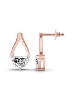 Sparkles - Lab Grown Diamond 1.2Ct Solitaire Earrings 14K Rose Gold