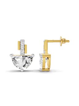 Sparkles - Lab Grown Diamond 0.78Ct Luna Diamond Stud Earrings 14K Yellow Gold