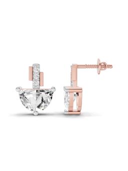 Sparkles - Lab Grown Diamond 0.78Ct Luna Diamond Stud Earrings 14K Rose Gold