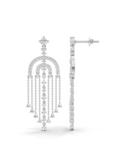 Sparkles - Lab Grown Diamond 1.45Ct Chandelier Earrings 14K White Gold