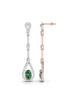 Sparkles - Lab Grown Diamond 1.62Ct Dangle Earrings 14K Rose Gold