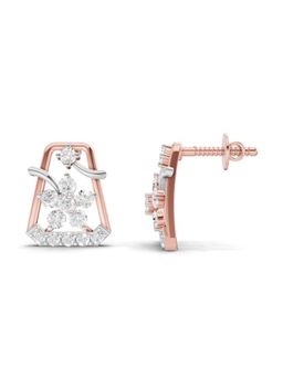 Sparkles - Lab Grown Diamond 0.44Ct Dream Catcher Earrings 14K Rose Gold