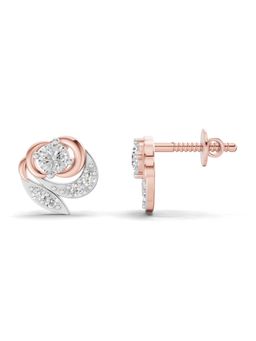 Sparkles - Lab Grown Diamond 0.31Ct Floral Pear Drop Earrings 14K Rose Gold