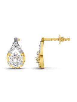 Sparkles - Lab Grown Diamond 0.45Ct Teardrop Earrings 14K Yellow Gold