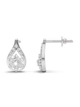 Sparkles - Lab Grown Diamond 0.45Ct Teardrop Earrings 14K White Gold