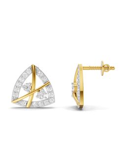 Sparkles - Lab Grown Diamond 0.45Ct Facetra Earrings 14K Yellow Gold