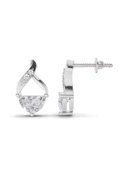 Sparkles - Lab Grown Diamond 0.85Ct Platinum And Stud Earrings 14K White Gold