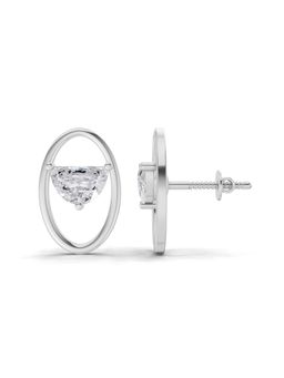 Sparkles - Lab Grown Diamond 1.37Ct Starlight Floral Stud Earrings 14K White Gold