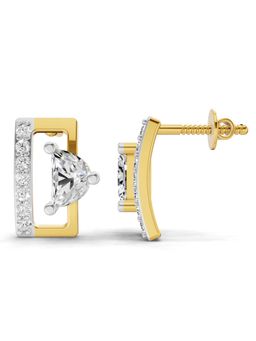 Sparkles - Lab Grown Diamond 0.66Ct Messika Move Uno Earrings 14K Yellow Gold