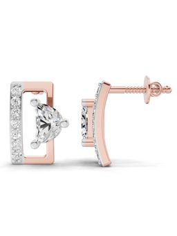 Sparkles - Lab Grown Diamond 0.66Ct Messika Move Uno Earrings 14K Rose Gold