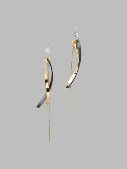 Globus - Contemporary Gold Plated Drop Earrings-3623631001