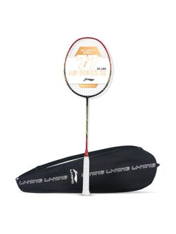 Li-Ning - Air-Force 77 G2 Strung Badminton Racquet (Black, Red 77 g)