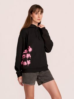 How When Wear - The Hww Paint Splash Black Hoodie
