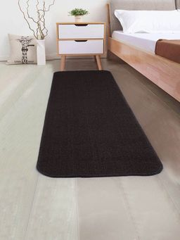 Saral Home - Dark Brown Polypropylene Anti Skid Runner-60X300 Cm