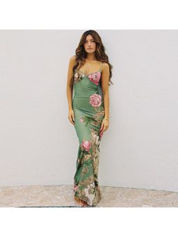 PARTIQ - Women Pretty Floral Tiered Maxi Dress