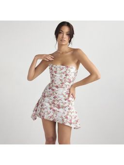 PARTIQ - Floral Printed Bodycon Mini Dress