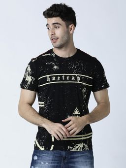 Huetrap - Mens Black Short Sleeve T-Shirt